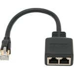 Serbia - Ej.Life Adaptateur Répartiteur RJ45, Répartiteur D'adaptateur Ethernet 1 à 2 Ports Réseau RJ45, Adaptateur Répartiteur de Câble Réseau CAT8