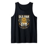 Old Man Try To Keep Up, Funny Fitness Gym Weights Tank Top