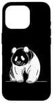 Coque pour iPhone 16 Pro Panda géant ours ligne art mammifère art zoologiste