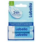 LABELLO Duo Hydro-Care (2 x 5,5 ml), Baume à lèvres FPS 15 hydratation longue durée pendant 24H, Soin des lèvres enrichi en huiles naturelles et au beurre de karité