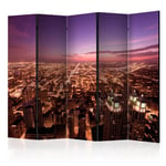 Paravent 5 Volets "Chicago Panorama" 172x225cm