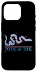 Coque pour iPhone 16 Pro Join or Die Snake Drapeau rétro vintage années 80