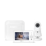 Angelcare - Babyphone Video avec Moniteur de mouvements AC25 - écran 4,3" & caméra HD - veilleuse & berceuses - Portée jusqu'à 150 mètres