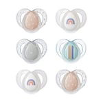 Tommee Tippee sucette de nuit, 6-18 mois, lot de 6 sucettes phosphorescentes avec capsule de stérilisation réutilisable