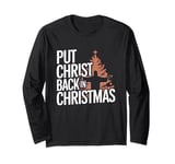 Put the Christ Back in Christmas Christian Faith Holiday Long Sleeve T-Shirt