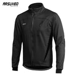 Arsuxeo-Veste De Cyclisme Thermique Pour Homme,Manteau De Vélo Imperméable,Coupe-Vent Casting,Veste Vtt,Smile,Hiver