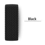 Flätad Solo Loop-rem för Apple Watch Band 45mm 44mm 41mm 40mm 42mm 38mm Nylon iwatch Series 9 8 7 5 SE 6 Ultra 49mm 09 black M