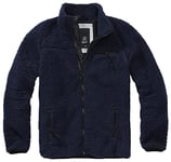 Brandit Men's Teddyfleece Jacket, Navy, 5XL