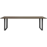 70/70 Table 108x255 cm, Solid Smoked Oak / Black