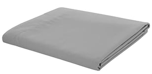 Catherine Lansfield Easy Iron Percale Combed Single Flat Sheet Grey