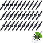 Toolive - 30PCS Lame en Plastique de Tondeuse à Gazon Lames De Rechange pour Coupe-Bordures Lame de Rechange pour Coupe-Herbe en Compatible avec les