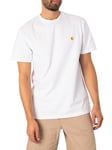 Carhartt WIPChase T-Shirt - White/Gold