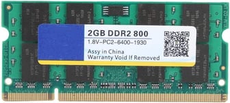 Ordinateur Portable DDR2, 800 MHz 2G 200Pin pour mémoire vive d'ordinateur Portable, Compatible avec Les Cartes mères/AMD, Applicable aux Ordinateurs Portables DDR2 PC2-6400