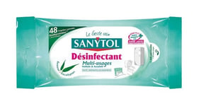 Ideal - sanytol - Lingettes multi-usages désinfectantes - Étui de 48