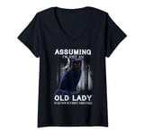 Assuming I'm Just An Old Lady Was Your First Mistake V-Neck T-Shirt