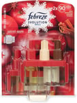 Febreze 3volution Spiced Apple Air Freshener Plug in Refill 2x20ml Christmas