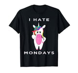 I Hate Mondays funny Unicorn Tshirt Gift idea for Men Women