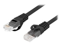 Lanberg - Patch-Kabel - Rj-45 (Hane) Till Rj-45 (Hane) - 50 Cm - 5.4 Mm - Utp - Cat 6 - Formpressad, Hakfri, Halogenfri - Svart - För P/N: Pps6-0024-S, Pps6-1024-S, Ppu6-1024-B, Ppu6-1024-S, Ppu6-9012-B, Ppu6-9012-S