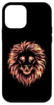 iPhone 12 mini Gold Galaxy Face Lion King Of Animals From Africa Case