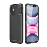 Carbon Fibre Shockproof Case Cover + LCD Screen Guard for Apple iPhone 12 Mini