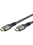 Pro HDMI 2.1 Sleeved - Skærmkabel - 2m - Sort