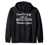 Sweet Old Lady Warrior Queen Battle Warrior Queen Zip Hoodie