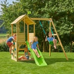 Cabane pour enfant dans les arbres TP Toys avec toboggan et portique