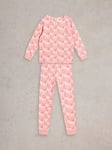 White Stuff Kids' Swan Pyjamas, Pink