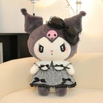 25cm Sanrio Kuromi My Melody Plyschleksak Stor Storlek Kawaii Gotisk Liten Djävul Plysch Mjukt Stoppat Trasa