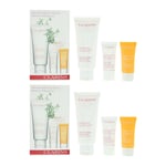 Clarins Womens Toned & Visibly Firmer Gift Set Body Lotion 200ml, Scrub 30ml + Tonic Bath & Shower x 2 - NA - One Size