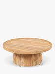 4 Seasons Outdoor Pablo Round Garden Coffee Table, 60cm, FSC-Certified (Teak Wood), Natural