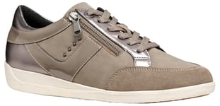 Geox Femme D Myria C Basket, Gris Taupe, 40 EU