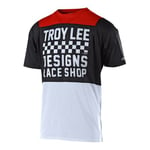 Troy Lee Designs Skyline Youth MTB Short Sleeve Jersey - White / Black Small White/Black