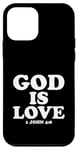 Coque pour iPhone 12 mini 1 Jean 4:8 Religious Inspirational Bible Verse Christian