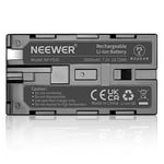 Neewer 7.2V 2600mAh Batterie Li-ion Rechargeable de Remplacement pour Sony NP-F550/570/530 Compatible avec Sony HandyCams Polaroid Autres Lampes Vidéo LED sur Caméra Utilisant des Batteries NP-F550