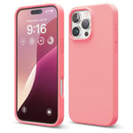 elago Compatible with iPhone 16 Pro Max Case, Premium Liquid Silicone Case, Full Body Protective Cover, Shockproof, Slim Phone Case, Anti-Scratch Soft Microfiber Lining, 6.9 inch (Pink)