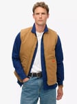 Superdry Surplus Workwear Vest, Tobacco