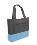 Everest Stylish Tablet Tote Bag, Charcoal, One Size