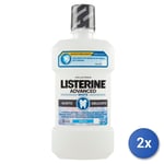 2x Listerine Mouthwash 500 Ml. Advanced White Gentle