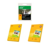 KODAK Remanufactured HP 364 Black, Cyan, Magenta & Yellow Ink Cartridges Multipack & Photo Paper Bundle - 50 Sheets, 2 Packs, Black,Yellow,Cyan,Magenta