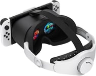 Casque VR amélioré pour Nintendo Switch et Switch OLED, lunettes de réalité virtuelle Switch avec lentilles HD réglables et sangle de tête confortable, accessoires de lunettes Labo