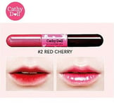 Cathy Doll 2in1 Vit C Tint Gloss Lip Stain Plump Plumper Nourish 02 Red Cherry