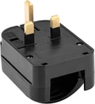 EU European Schuko to UK 3 Pin Converter (Grounded) Travel Adapter Plug 13Amp