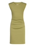 India Round-Neck Dress Kort Klänning Green Kaffe