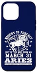 Coque pour iPhone 12 Pro Max Zodiac Bélier 31 mars Horoscope drôle Fête d'anniversaire