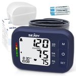 SEJOY Blood Pressure Monitors Wrist Digital Cuff BP Machine Home Use Heart Rate