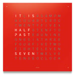 QLOCKTWO Earth 45 Red Pepper Wall Clock