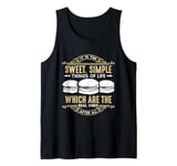 It Is The Sweet Simple Things Of Life Pastry Chef Macaron Tank Top