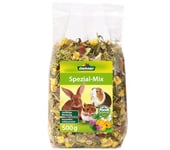 Dehner Nagersnack Mélange spécial Riche en Fibres brutes pour Lapins Nains, rongeurs, Herbes et légumes 6 x 500 g (3 kg)