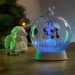 Konstsmide Christmas LED-koristevalaisin lasipallo, joulukuusi